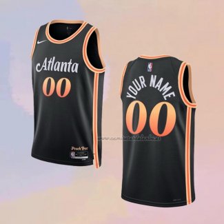 Camiseta Atlanta Hawks Personalizada Ciudad 2022-23 Negro