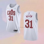 Camiseta Cleveland Cavaliers Jarrett Allen NO 31 Association 2022-23 Blanco