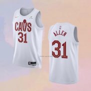 Camiseta Cleveland Cavaliers Jarrett Allen NO 31 Association 2022-23 Blanco