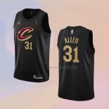 Camiseta Cleveland Cavaliers Jarrett Allen NO 31 Statement 2022-23 Negro