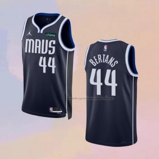 Camiseta Dallas Mavericks Davis Bertans NO 44 Statement 2022-23 Azul