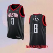 Camiseta Houston Rockets Jae'sean Tate NO 8 Statement 2023-24 Negro