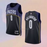 Camiseta Indiana Pacers Tyrese Haliburton NO 0 Ciudad 2022-23 Azul