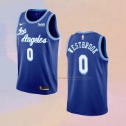 Camiseta Los Angeles Lakers Russell Westbrook NO 0 Hardwood Classic 2021-2022 Azul