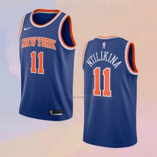 Camiseta New York Knicks Frank Ntilikina NO 11 Icon Azul