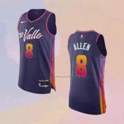 Camiseta Phoenix Suns Grayson Allen NO 8 Ciudad Autentico 2023-24 Violeta