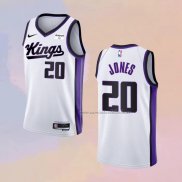 Camiseta Sacramento Kings Colby Jones NO 20 Association 2023-24 Blanco