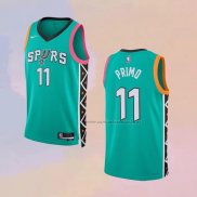 Camiseta San Antonio Spurs Joshua Primo NO 11 Ciudad 2022-23 Verde