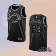 Camiseta San Antonio Spurs Zach Collins NO 23 Classic 2022-23 Negro