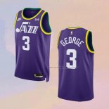 Camiseta Utah Jazz Keyonte George NO 3 Classic 2023-24 Violeta