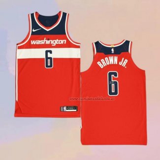 Camiseta Washington Wizards Troy Brown Jr. NO 6 Icon Autentico Rojo