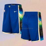 Pantalone Milwaukee Bucks Ciudad 2022-23 Azul