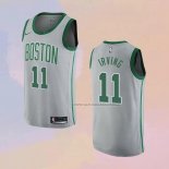 Camiseta Boston Celtics Kyrie Irving NO 11 Ciudad 2018-19 Gris