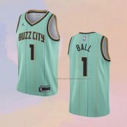 Camiseta Charlotte Hornets LaMelo Ball NO 1 Ciudad Verde