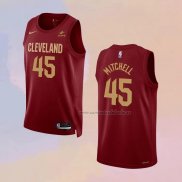 Camiseta Cleveland Cavaliers Donovan Mitchell NO 45 Icon 2022-23 Rojo