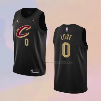 Camiseta Cleveland Cavaliers Kevin Love NO 0 Statement 2022-23 Negro