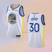 Camiseta Golden State Warriors Stephen Curry NO 30 Association 2022-23 Blanco