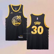 Camiseta Golden State Warriors Stephen Curry NO 30 FMVP 2022 Negro