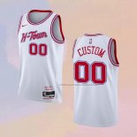 Camiseta Houston Rockets Personalizada Ciudad 2023-24 Blanco