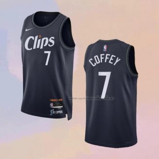 Camiseta Los Angeles Clippers Amir Coffey NO 7 Ciudad 2023-24 Azul