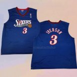 Camiseta Philadelphia 76ers Allen Iverson NO 3 Retro Azul2