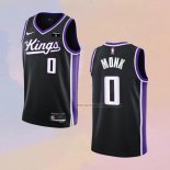 Camiseta Sacramento Kings Malik Monk NO 0 Icon 2023-24 Negro