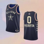 Camiseta All Star 2024 Indiana Pacers Tyrese Haliburton NO 0 Azul