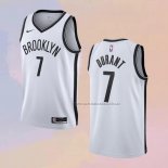 Camiseta Brooklyn Nets Kevin Durant NO 7 Association 2020-21 Blanco