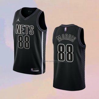 Camiseta Brooklyn Nets Markieff Morris NO 88 Statement 2022-23 Negro