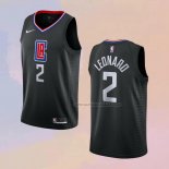 Camiseta Los Angeles Clippers Kawhi Leonard NO 2 Statement 2019-20 Negro