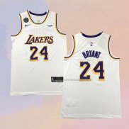 Camiseta Los Angeles Lakers Kobe Bryant NO 24 Association 2018-19 Blanco