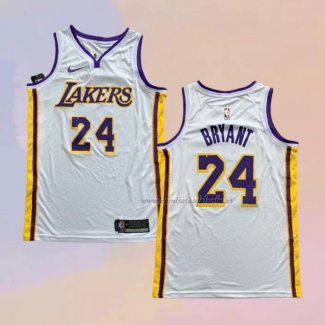 Camiseta Los Angeles Lakers Kobe Bryant NO 24 Association 2018 Blanco