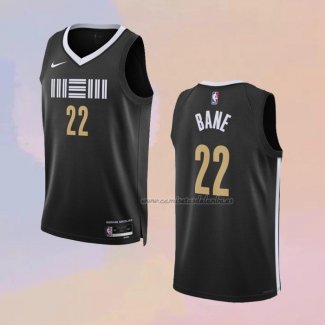 Camiseta Memphis Grizzlies Desmond Bane NO 22 Ciudad 2023-24 Negro