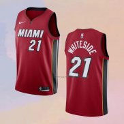 Camiseta Miami Heat Hassan Whiteside NO 21 Statement Rojo