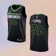 Camiseta Minnesota Timberwolves Karl-Anthony Towns NO 32 Statement 2022-23 Negro