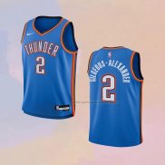 Camiseta Nino Oklahoma City Thunder Shai Gilgeous-Alexander NO 2 Icon Azul