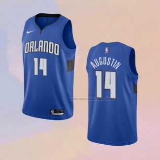 Camiseta Orlando Magic D.J. Augustin NO 14 Statement Edition Azul