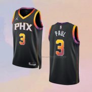 Camiseta Phoenix Suns Chris Paul NO 3 Statement 2022-23 Negro