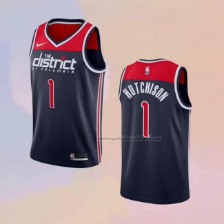 Camiseta Washington Wizards Chandler Hutchison NO 1 Association 2020-21 Azul