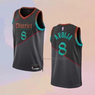 Camiseta Washington Wizards Deni Avdija NO 8 Ciudad 2023-24 Negro