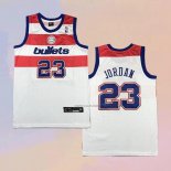 Camiseta Washington Wizards Michael Jordan NO 23 Retro Blanco2