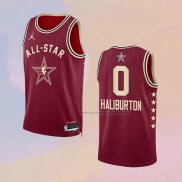 Camiseta All Star 2024 Indiana Pacers Tyrese Haliburton NO 0 Rojo