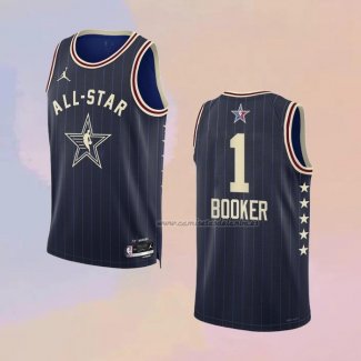 Camiseta All Star 2024 Phoenix Suns Devin Booker NO 1 Azul