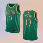 Camiseta Boston Celtics Jayson Tatum NO 0 Ciudad Verde