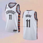 Camiseta Brooklyn Nets Kyrie Irving NO 11 Ciudad 2019-20 Blanco