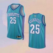 Camiseta Charlotte Hornets P. J. Washington NO 25 Ciudad 2021-22 Azul