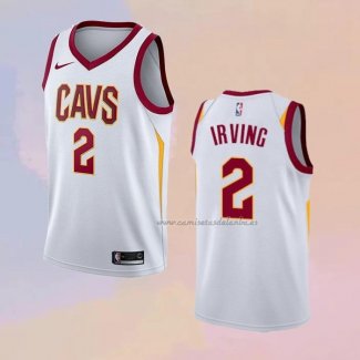 Camiseta Cleveland Cavaliers Kyrie Irving NO 2 Association 2017-18 Blanco