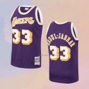 Camiseta Los Angeles Lakers Kareem Abdul-Jabbar NO 33 Mitchell & Ness 1983-84 Violeta