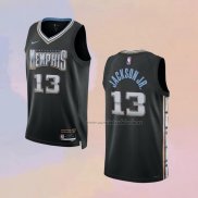 Camiseta Memphis Grizzlies Jaren Jackson JR. NO 13 Ciudad 2022-23 Negro