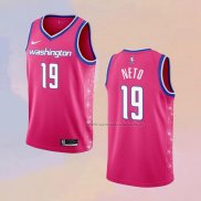 Camiseta Washington Wizards Raul Neto NO 19 Ciudad 2022-23 Rosa